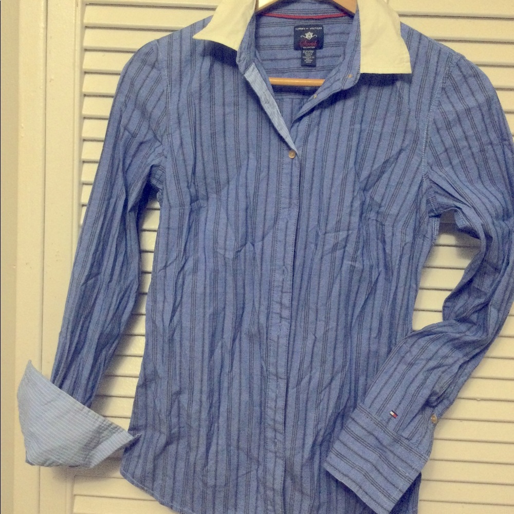 Tommy Hilfiger striped classic button down shirt
